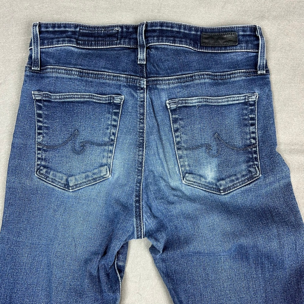 AG Adriano Goldschmied Stevie Ankle High Rise Slim Straight Womens 27R Blue - Picture 10 of 13